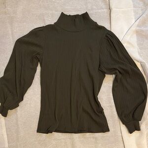 Boheme Black Puff Sleeve Blouse